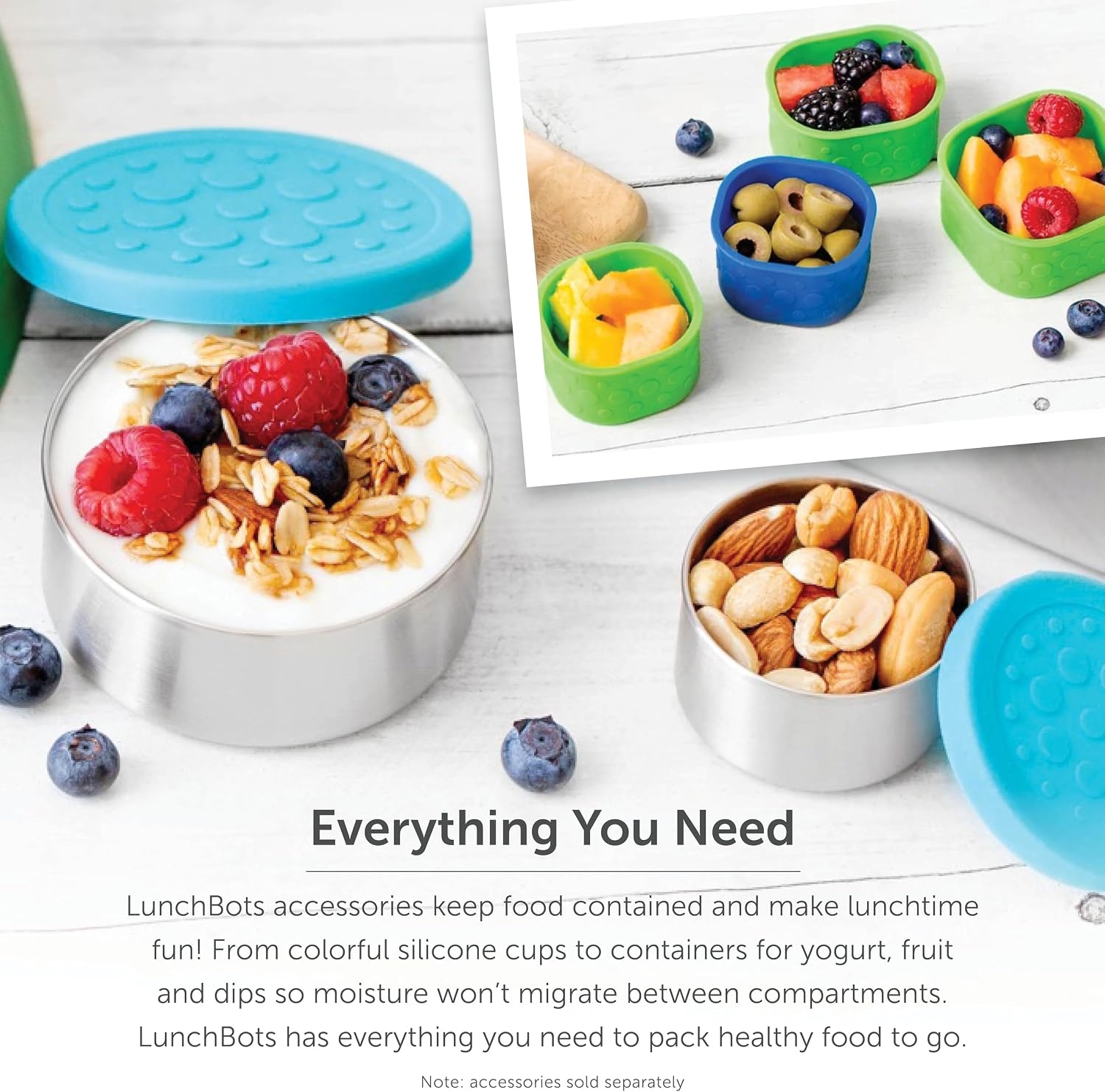 image:imageLunchBots Thermal 8 oz Insulated Stainless Food Jar Aqua DotsGreen
