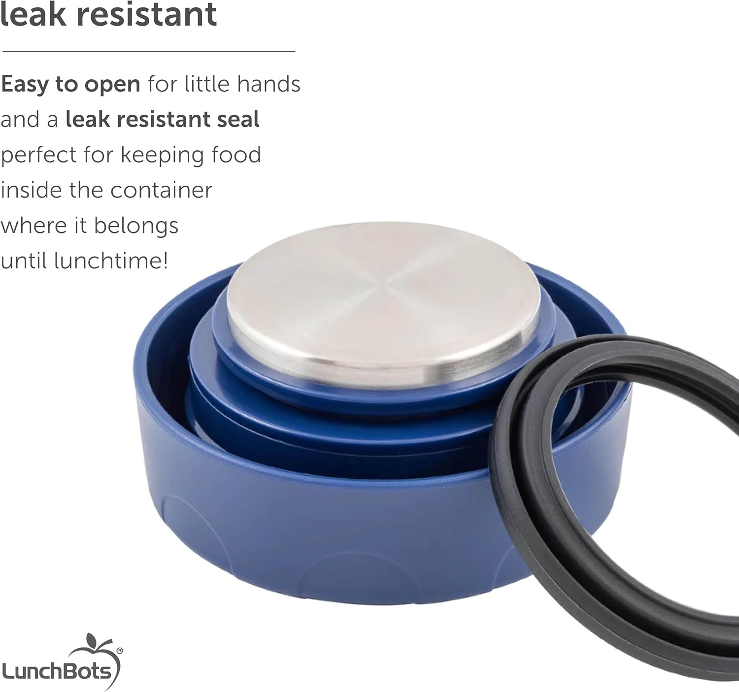 image:imageLunchBots Thermal 8 oz Insulated Stainless Food Jar Aqua DotsGreen